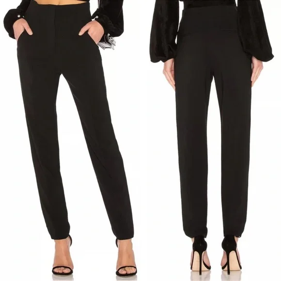 ALC Black High Waist Angelo Tapered Pants size 0